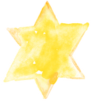 Hanukkah Watercolor Decorative Star Illustration